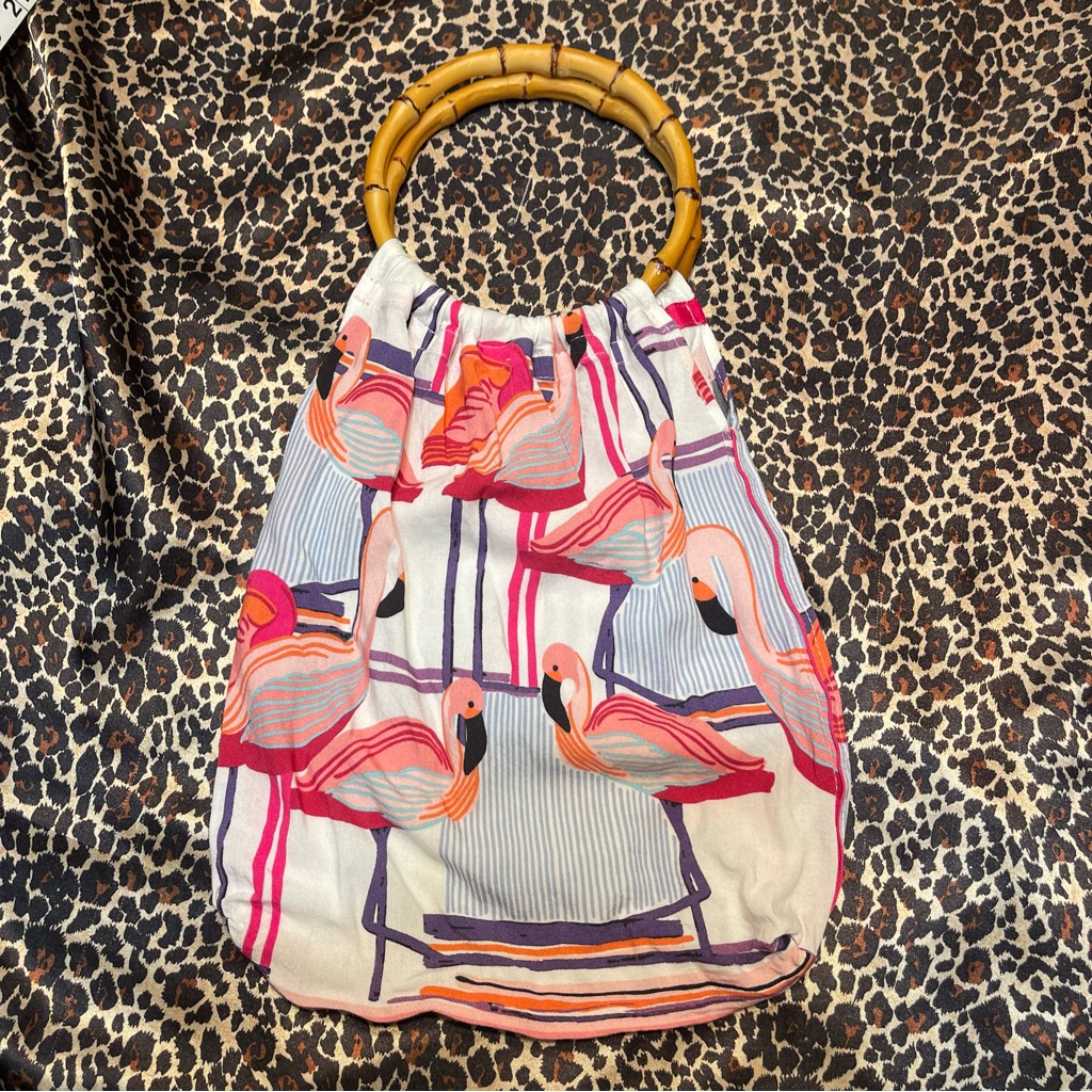 Flamingo Print Mini Bag